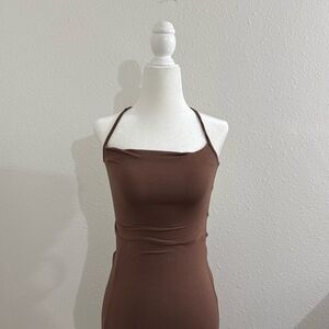 Long brown dress
